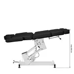 Fotel kosmetyczny do pedicure elektryczny Azzurro 706 1 silnik czarny - 5
