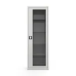 Szafa 1-drzwiowa przeszklone drzwi – ujęcie boczne