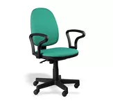 Krzesło obrotowe KU11TSGC/P - tapicerowane, regulowane pneumatycznie na kółkach