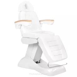 Fotel kosmetyczny elektr. Lux biały