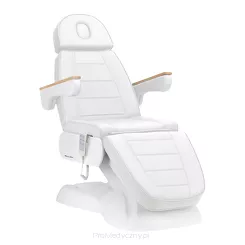 Fotel kosmetyczny elektryczny SILLON Lux 273b SH 3 silniki biały