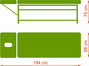 Stół Standard II - wymiary